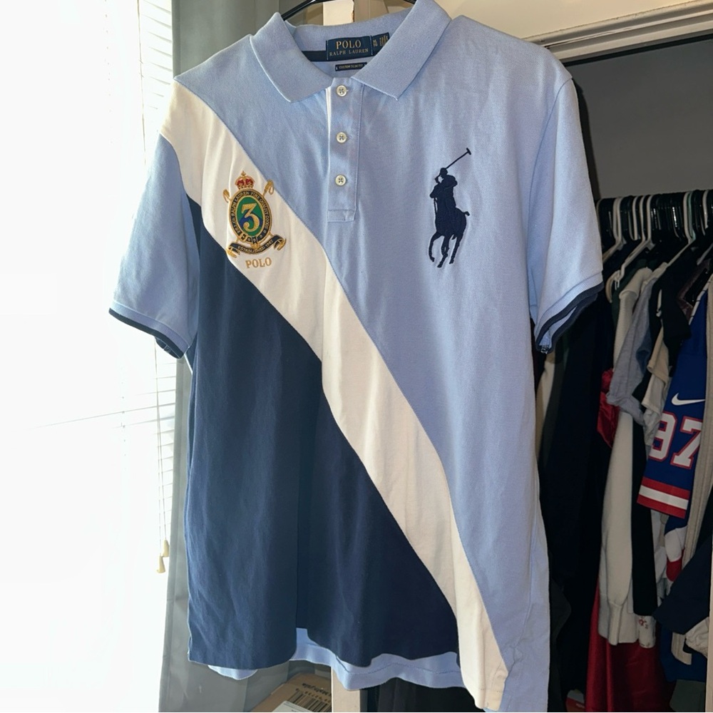 Polo by Ralph Lauren Men's Big Pony Blue Polo Shirt